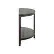 Magnussen Home Boswell Peppercorn Demilune Sofa Table
