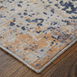 Feizy Pryor 39NGF Modern Watercolor in Blue/Tan/Brown