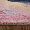 Feizy Kawai 8985F Modern Abstract Rug in Pink/Blue/Ivory