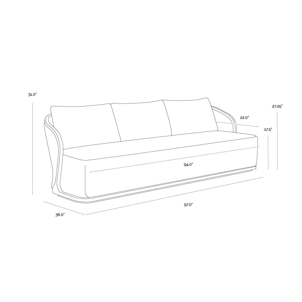 Sunpan Bora Sofa
