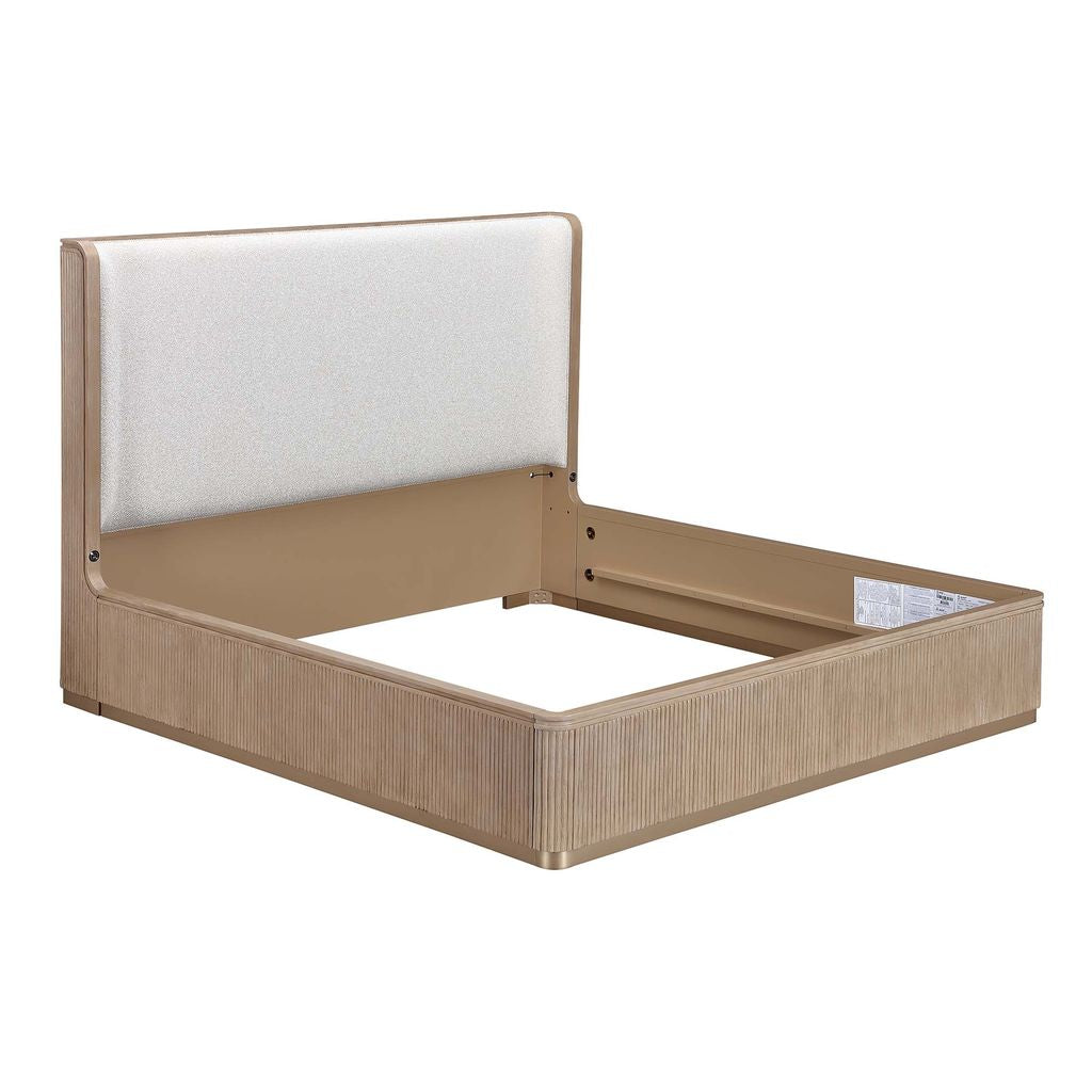 Michael Amini West Kensington Bed - Sea Salt Caramel