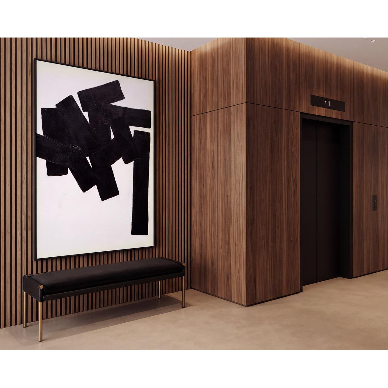 Sunpan Building Blocks Black Floater Frame