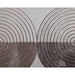 Sunpan Vinyl Dreams Distressed Brown Floater Frame - Set of 2
