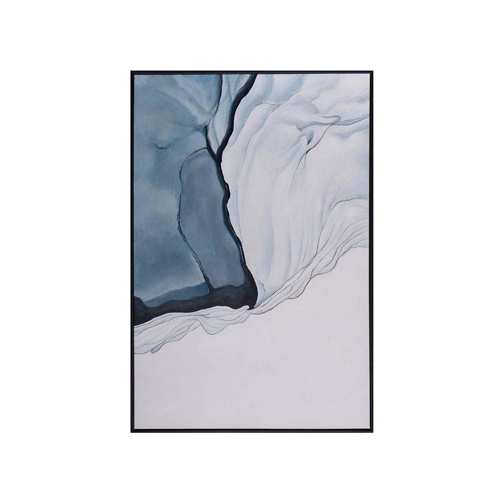 Sunpan Glacial Rock Black Floater Frame