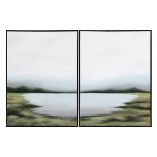 Sunpan Lakeside Views Black Floater Frame - Set of 2