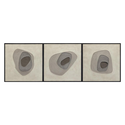 Sunpan Zen Garden Black Floater Frame- Set of 3