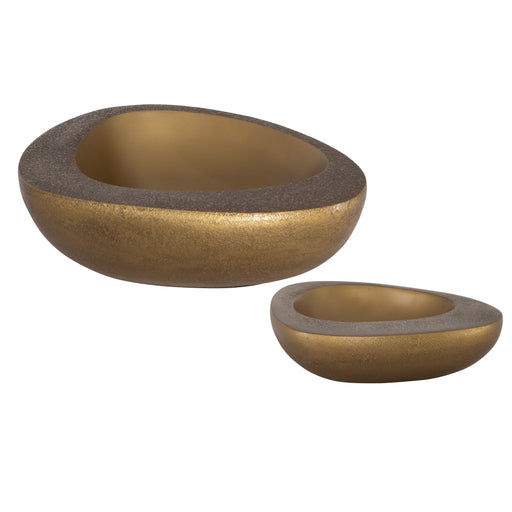 Uttermost Ovate Brass Bowls - Set of 2