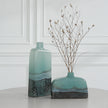 Uttermost Fuze Aqua & Bronze Vases - Set of 2