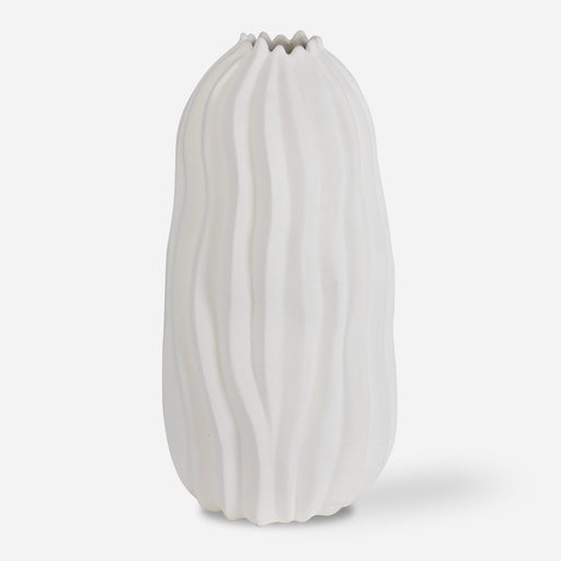 Uttermost Merritt White Floor Vase