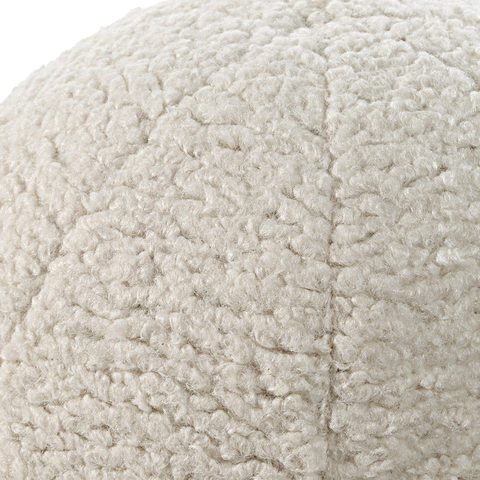 Uttermost Capra Ball Sheepskin Pillows - Set of 2