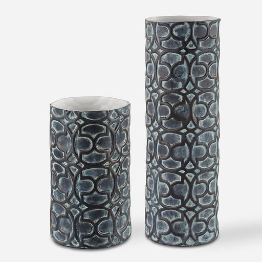 Uttermost Baltra Bronze Patina Vases - Set of 2