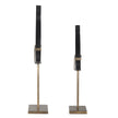 Uttermost Black Flame Sculptures - Set of 2