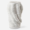 Uttermost Stratified Matte White Vase