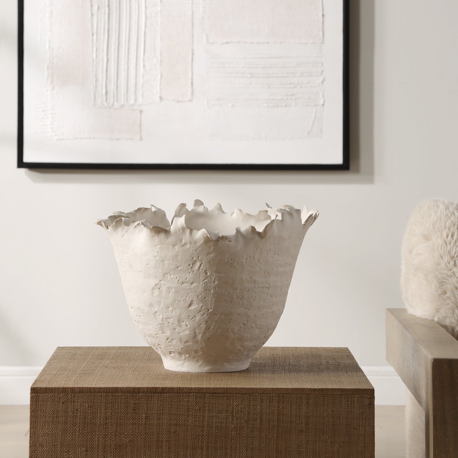 Uttermost Blossom Off-White Bowl