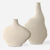 Uttermost Duostacked Matte White Vases - Set of 2
