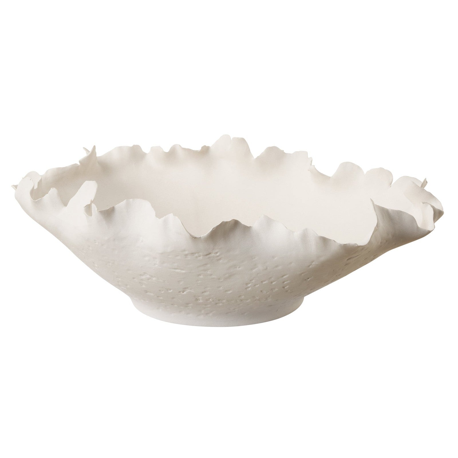 Uttermost Blossom Short Off-White Bowl