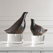 Uttermost Nesting Bird Gray Sculptures - Set of 2