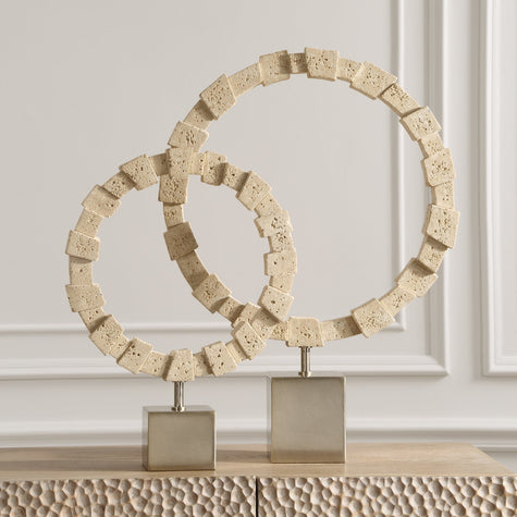 Uttermost Ivory Fusion Stone Rings - Set of 2