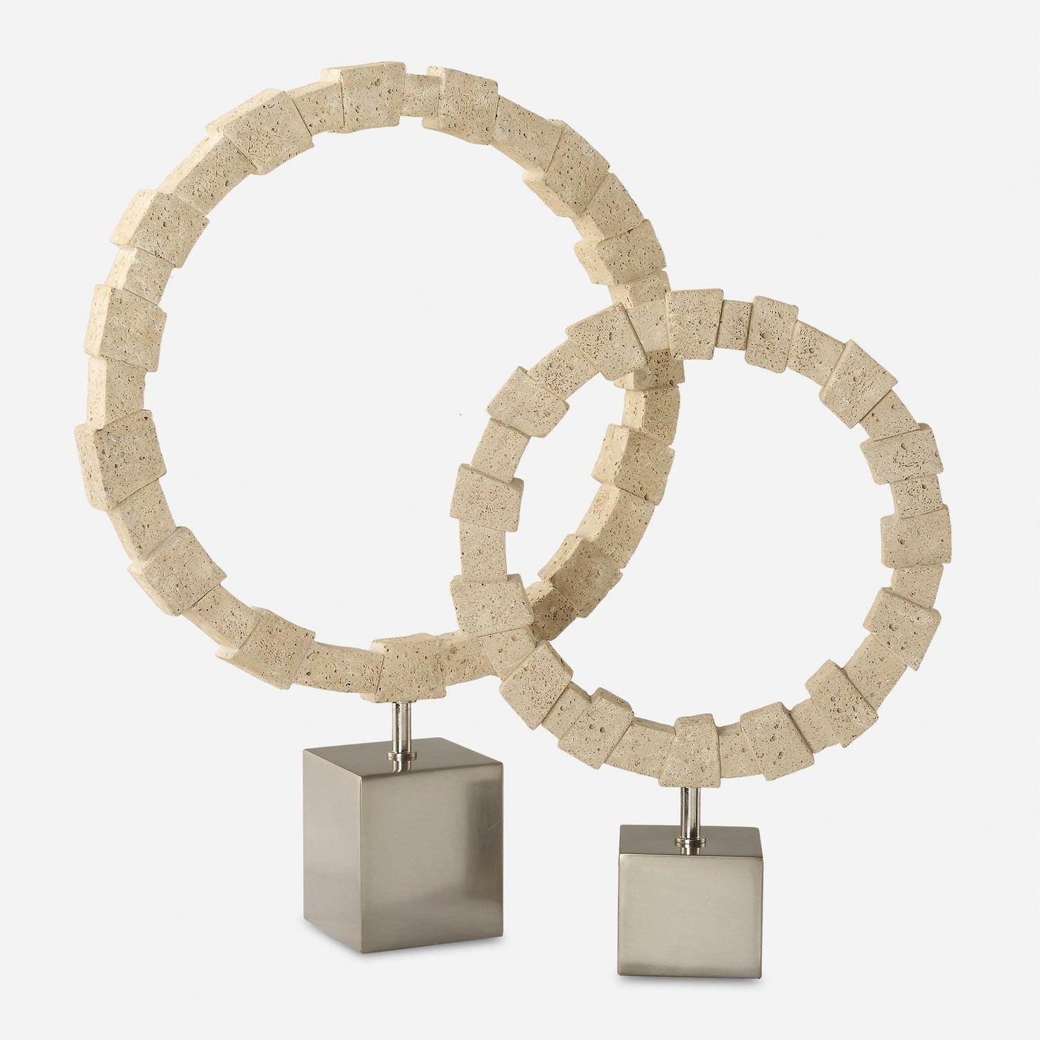 Uttermost Ivory Fusion Stone Rings - Set of 2