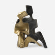 Uttermost Affection Bronze Gold Sculpture - Set of 2