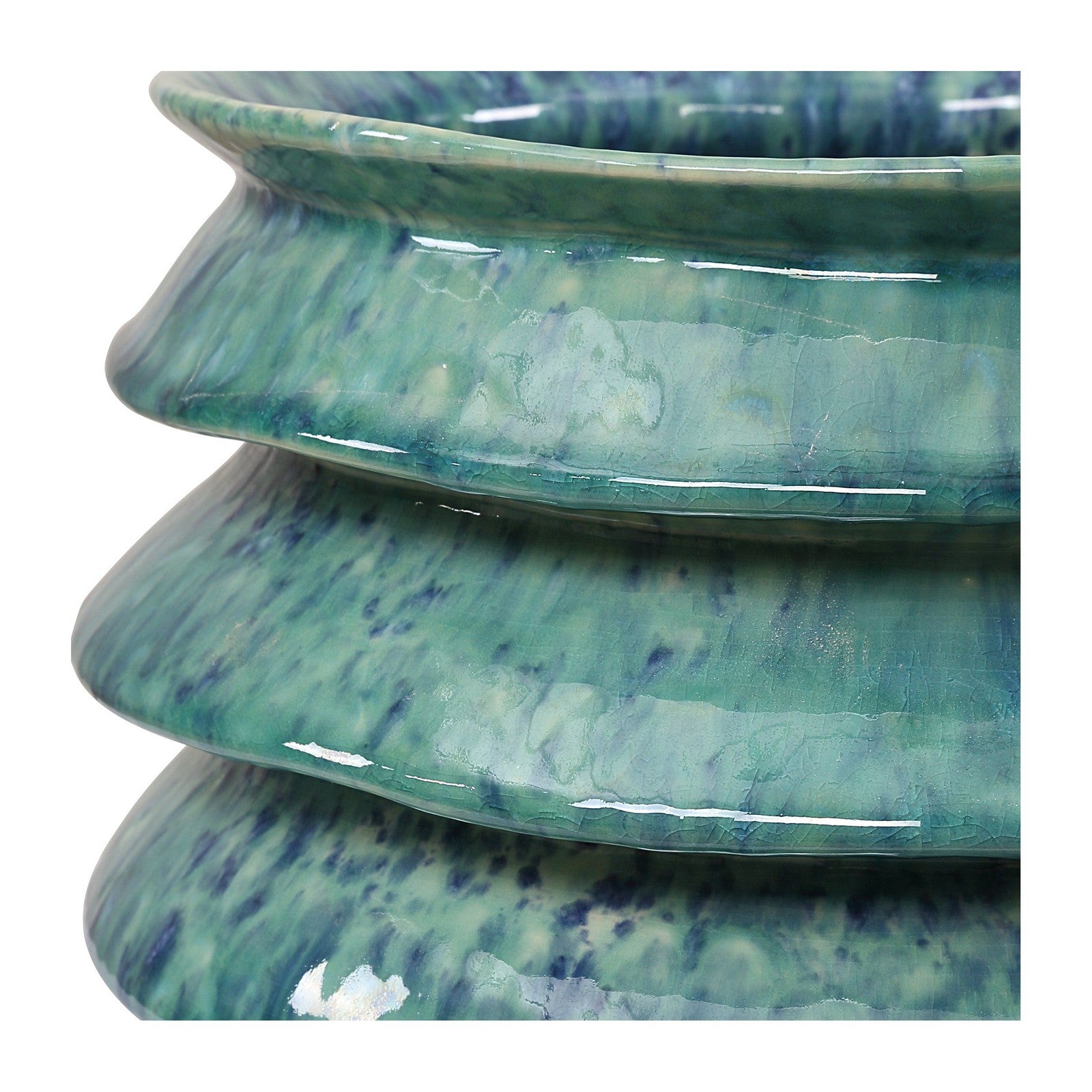 Uttermost ZigZag Blue Green Bowls - Set of 2