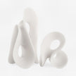 Uttermost Silent Wave White Sculptures - Set of 2