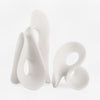 Uttermost Silent Wave White Sculptures - Set of 2