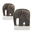 Uttermost Timeless Tusk Bronze Sculptures - Set of 2