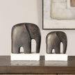 Uttermost Timeless Tusk Bronze Sculptures - Set of 2