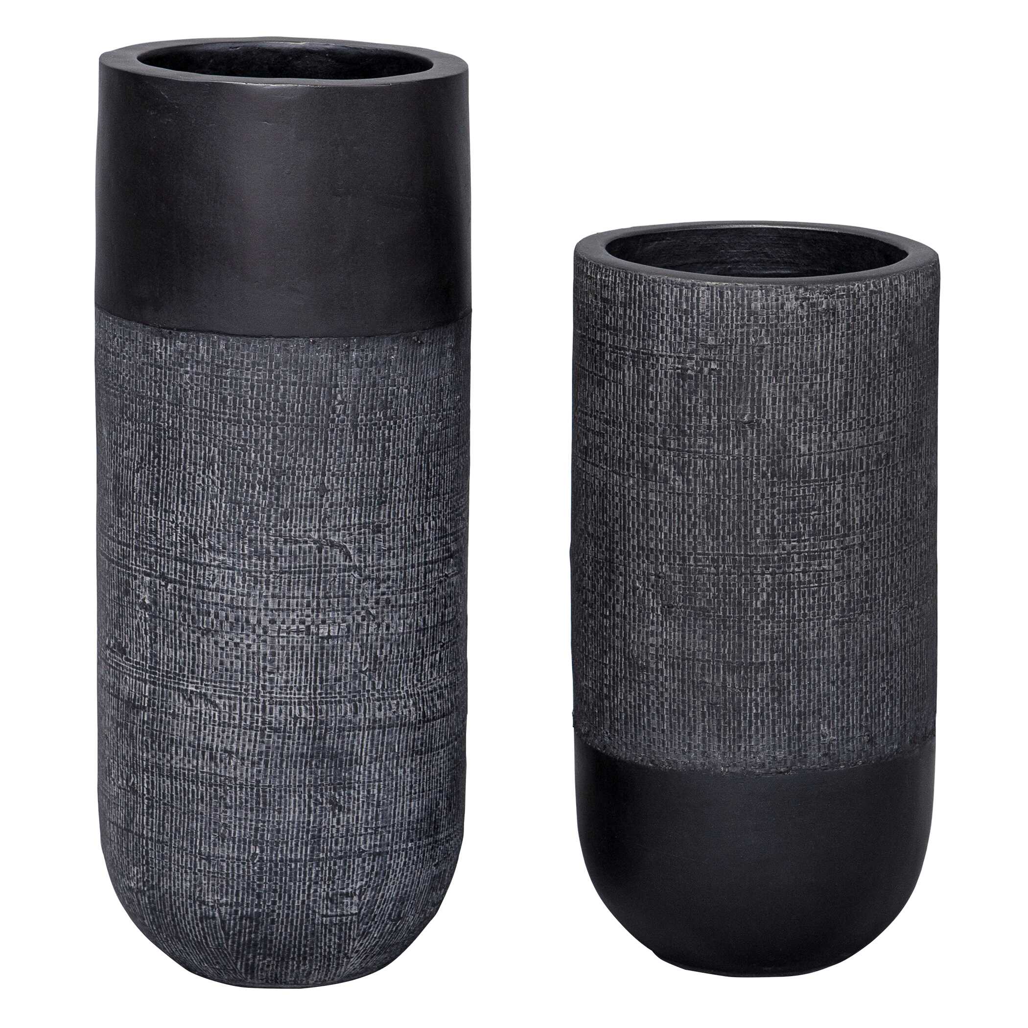 Uttermost Woven Shadow Vases - Set of 2