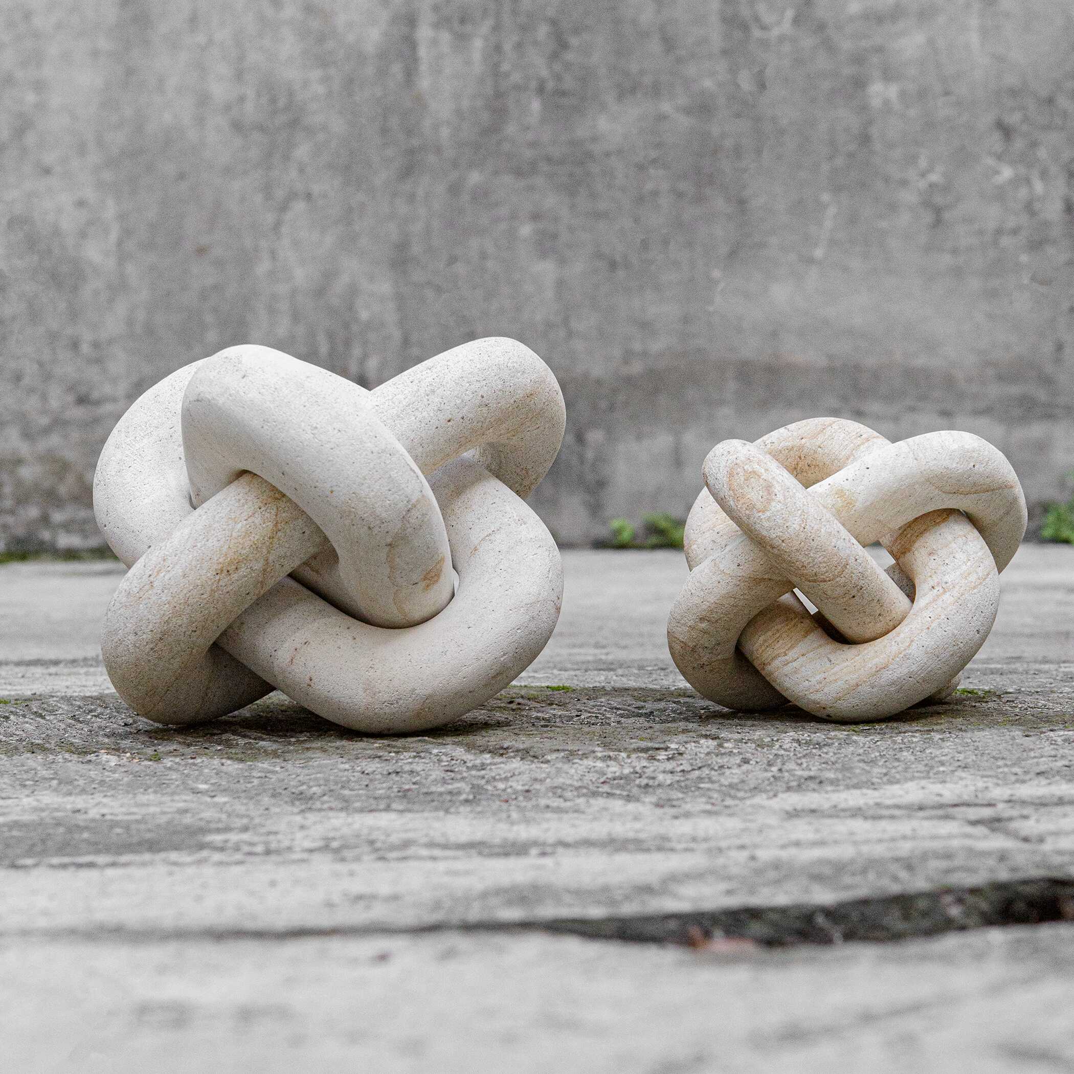 Uttermost Limestone Link Sculptures - Set of 2