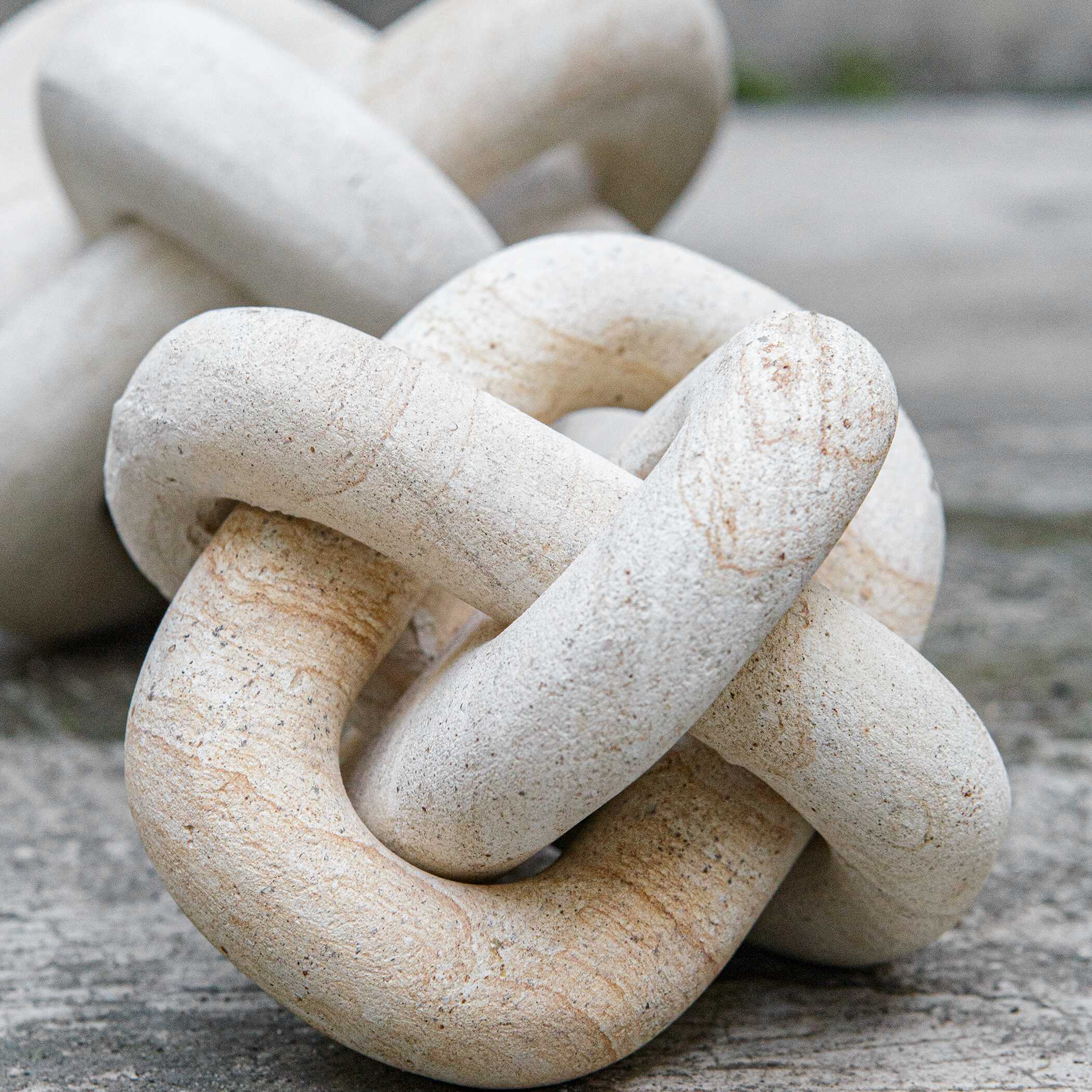 Uttermost Limestone Link Sculptures - Set of 2