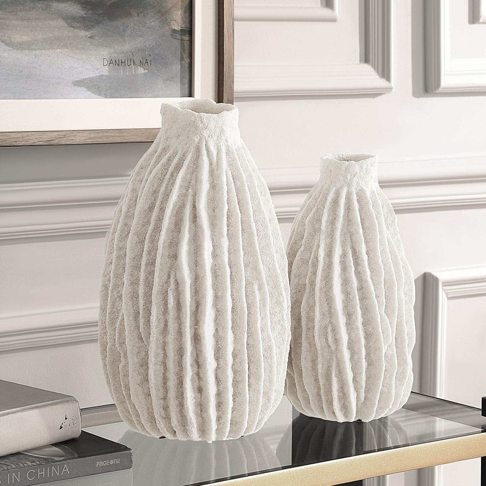 Uttermost Ivory Ridge Vases - Set of 2