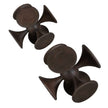 Uttermost Balanced Harmony Dark Wooden Sculptures - Set of 2