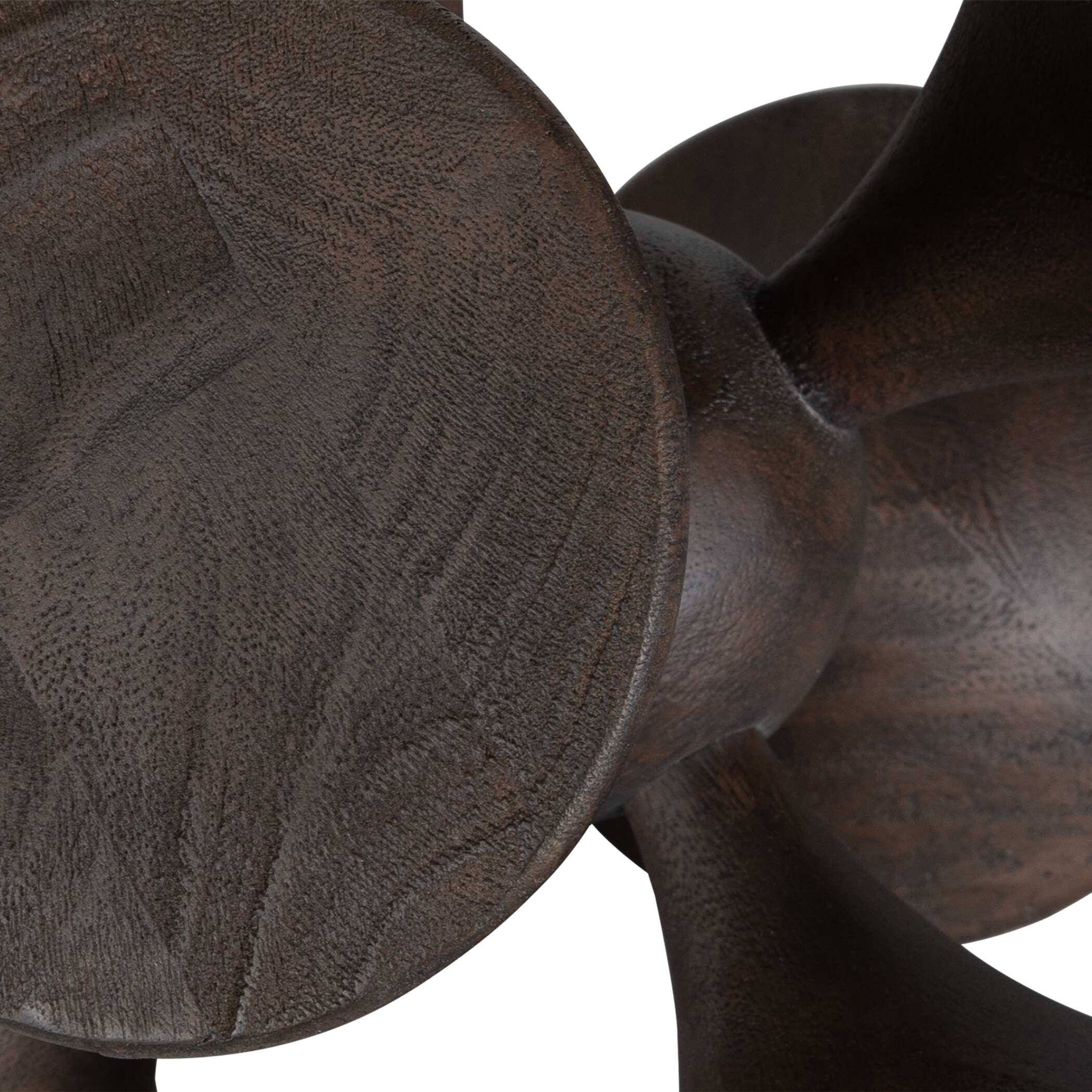 Uttermost Balanced Harmony Dark Wooden Sculptures - Set of 2