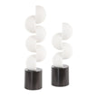 Uttermost Symmetry White Sculptures - Set of 2
