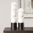 Uttermost Symmetry White Sculptures - Set of 2
