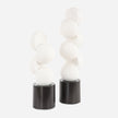 Uttermost Symmetry White Sculptures - Set of 2