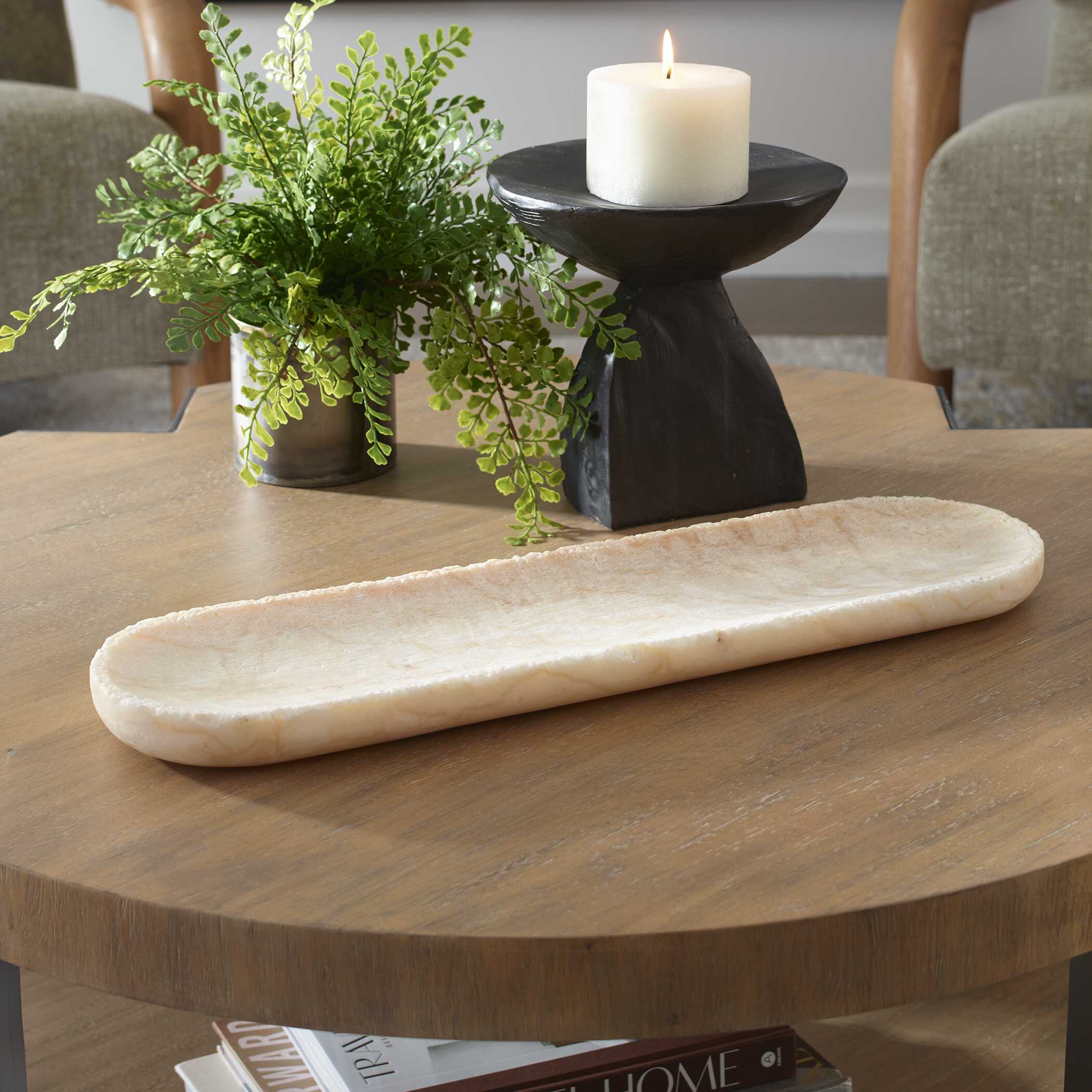 Uttermost Sculpted Onyx Bowl