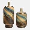 Uttermost Celestial Tide Glass Containers - Set of 2