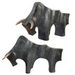 Uttermost Regal Bull Bronze Sculptures - Set of 2