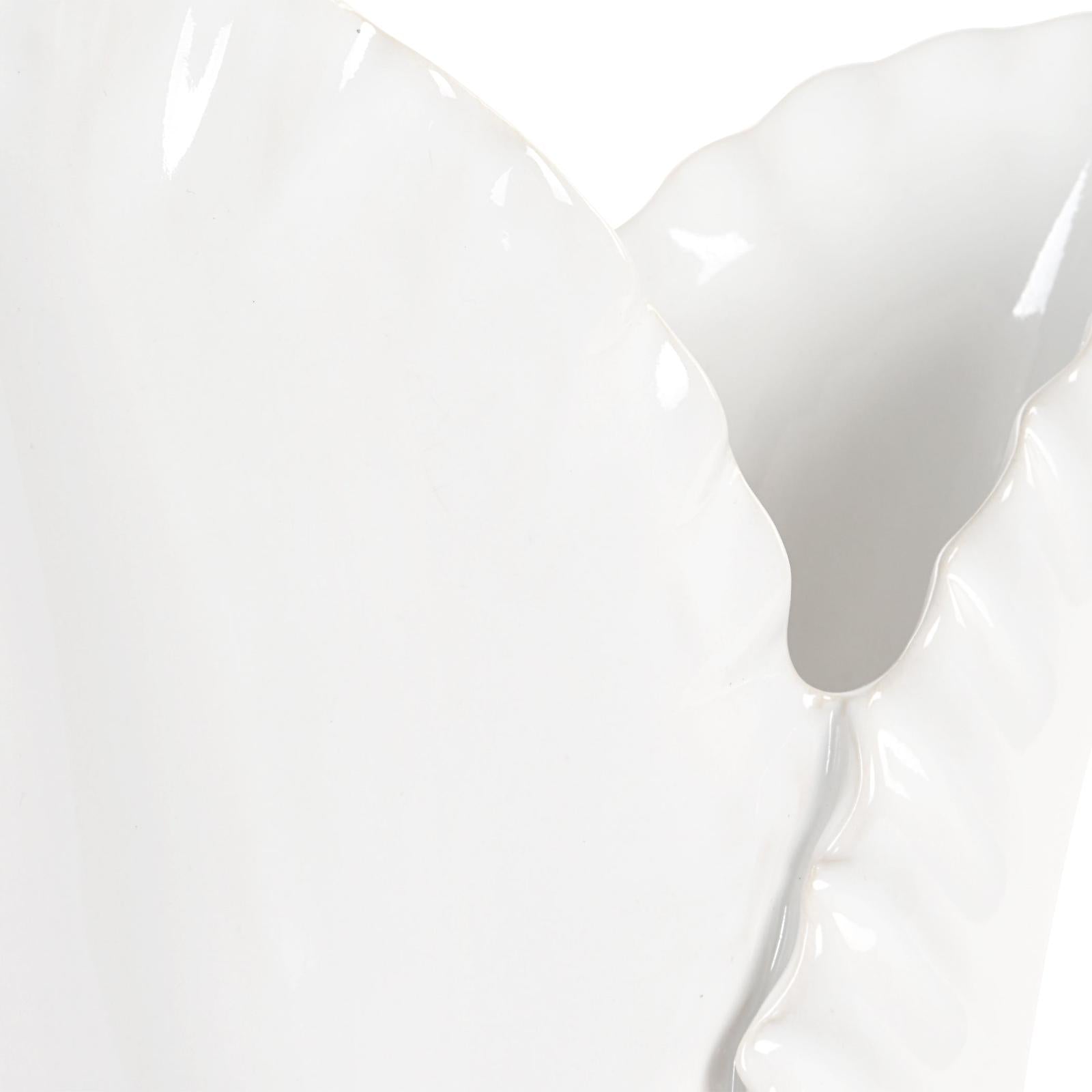 Uttermost Leafscape White Vases - Set of 2