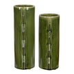 Uttermost Meander Green Vases - Set of 2