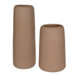 Uttermost Ridge Light Brown Vases - Set of 2