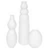 Uttermost Forma White Ceramic Vases - Set of 3