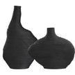 Uttermost Duostacked Black Vases - Set of 2