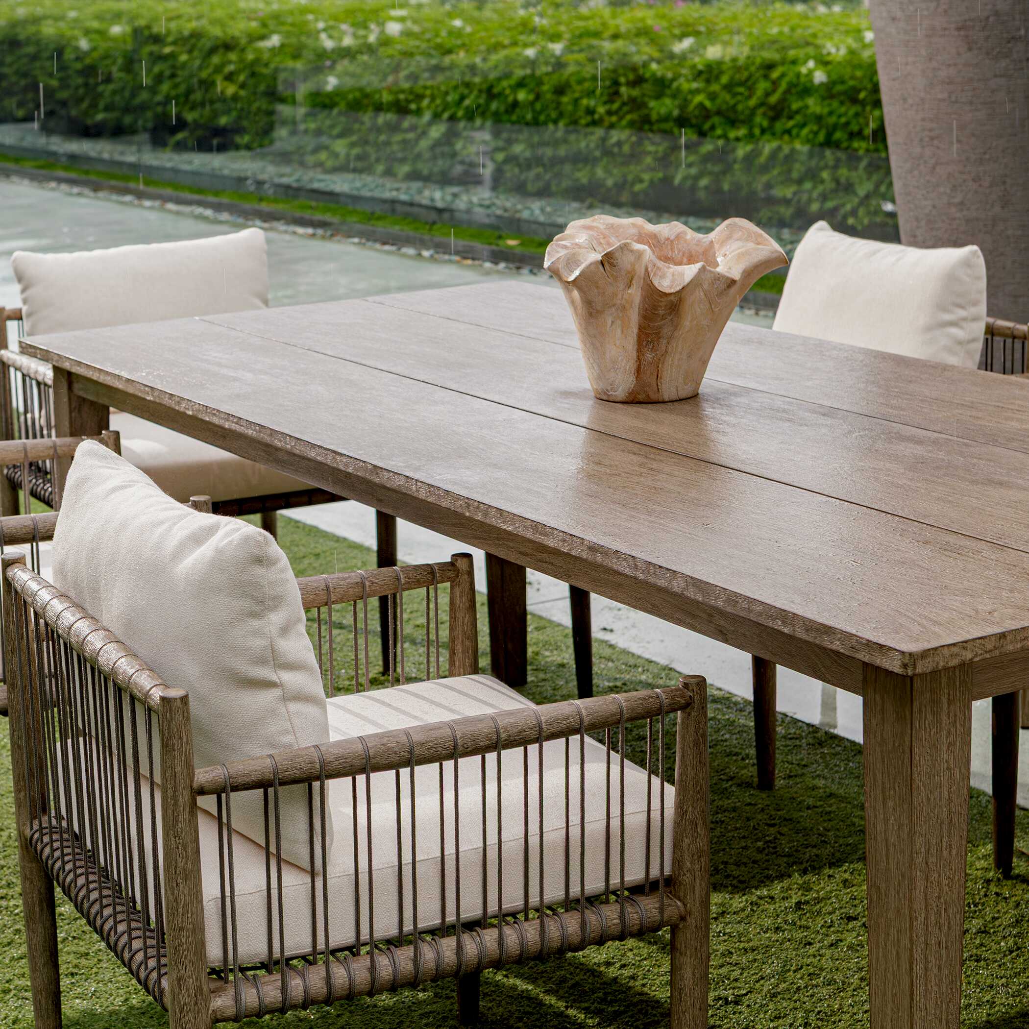 Uttermost Teak Flow Outdoor Bowl