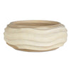 Uttermost Waveform Bleached Wood Bowl