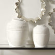 Uttermost Luna Ridge White Ceramic Vases - Set of 2