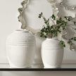Uttermost Luna Ridge White Ceramic Vases - Set of 2